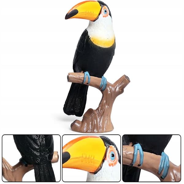 GREAT TOUCAN FIGURINE SIMULATED TOY FIGURINE