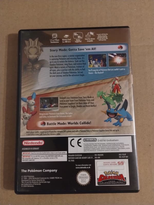 Pokémon Colosseum for the Nintendo GameCube