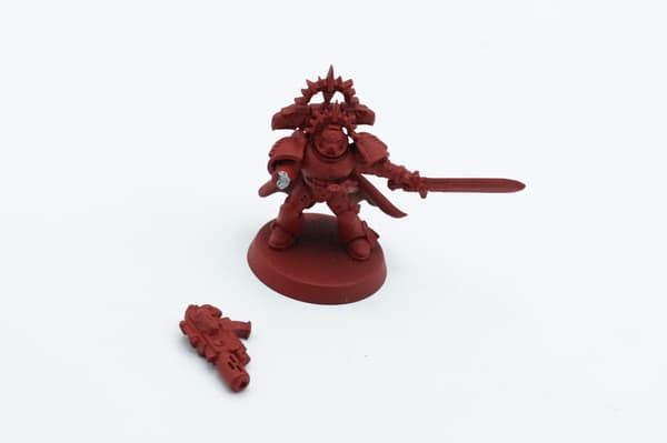 Warhammer 40k Blood Angels Commander plastic figurine