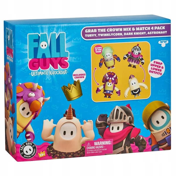 Fall Guys In-Game Figure Set – 4 Original Figures