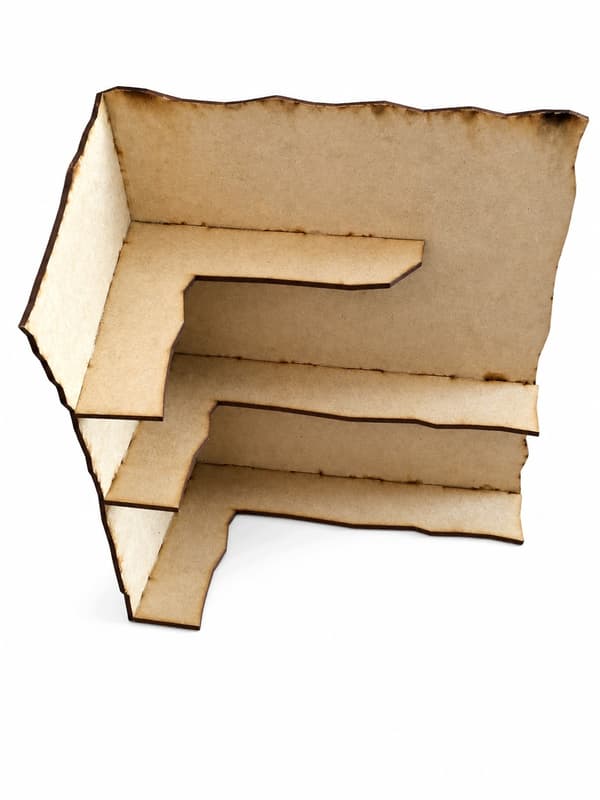 Warhammer 4000 Terrain Set (5 pieces), ruins for wargaming