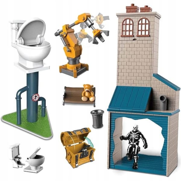 FORTNITE LEGENDARY MICRO SERIES FLUSH FACTORY SKULL TROOPER SET