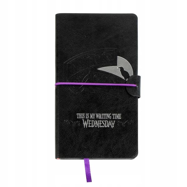 Black notebook with an elastic band, Wednesday