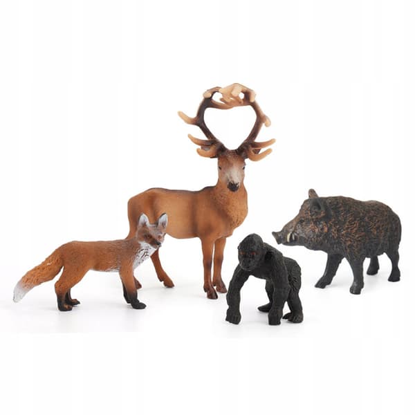 Plastic figurines – Painted educational set: Elephant (animal model B)