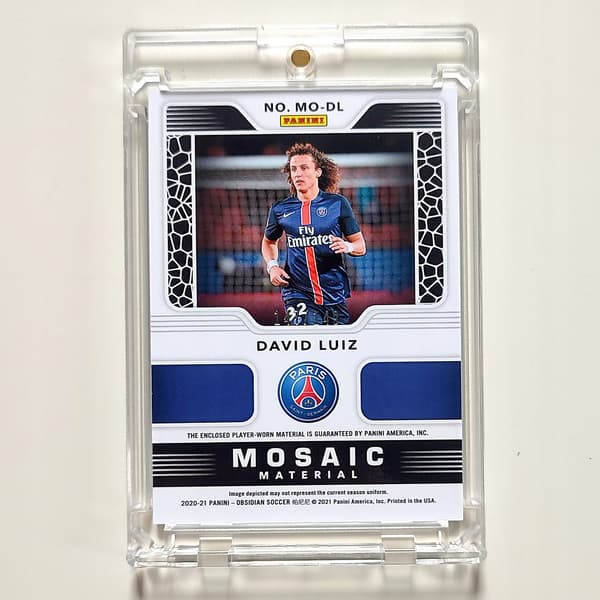 Panini Obsidian Mosaic card – David Luiz – PSG – Patch – Limited to 149