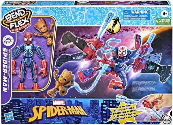 BEN AND FLEX MISSION SPIDER-MAN FIGURE + GROOT
