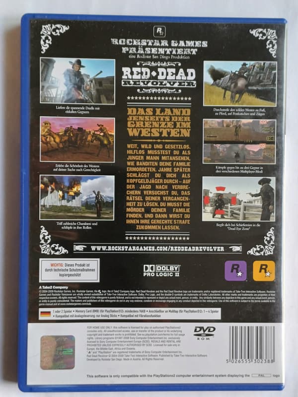 Red Dead Revolver, PlayStation 2, PS2