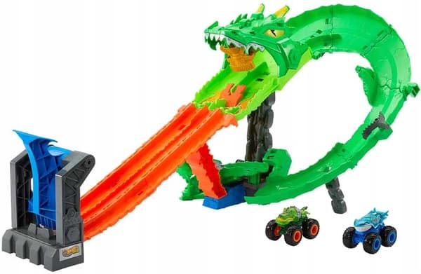 Hot Wheels Monster Trucks: Dragon Race Set JFR06