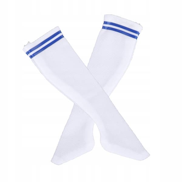 1/6 scale sock accessories – ‘Moda Stylowy Mini Stripe’ blue crew-neck top