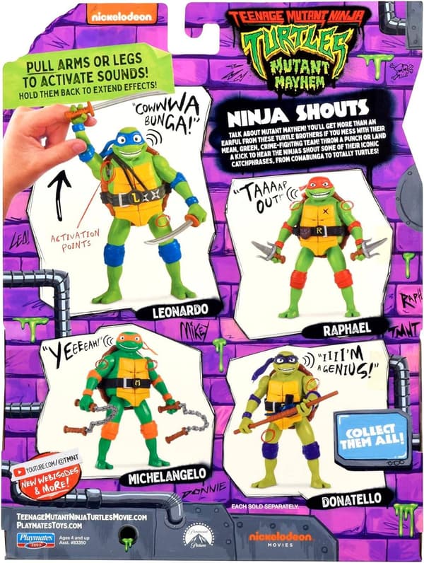 NINJA TURTLE FIGURES: MICHELANGELO SOUND FIGURE
