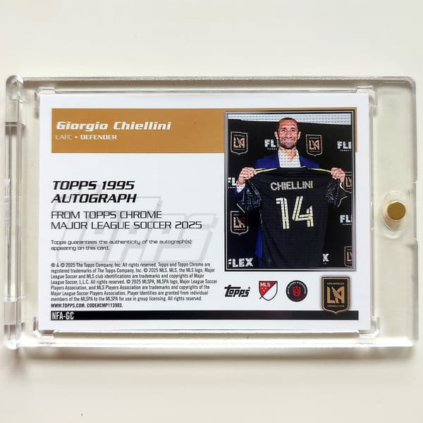 Topps Chrome card – Giorgio Chiellini – LAFC – Autograph – Limited edition /5