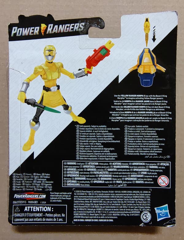POWER RANGERS E8637 – BEAST-X YELLOW RANGER