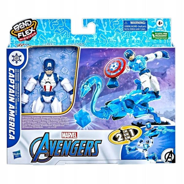 Bend&Flex Captain America Marvel Figure: Captain America: Ice Mission