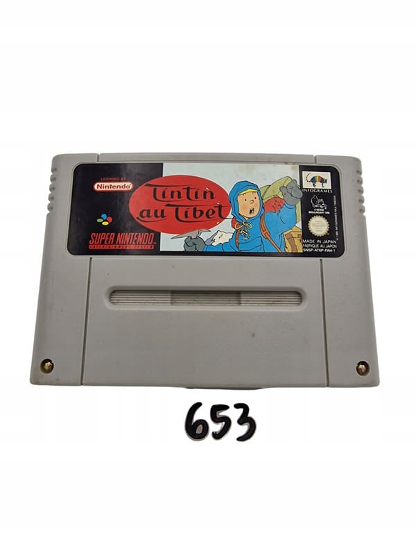 NINTENDO SNES TINTIN IN TIBET