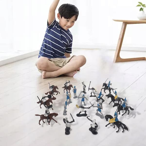 20x Medieval Knights Model Toy Men Action Figures Medieval Figures Toy for