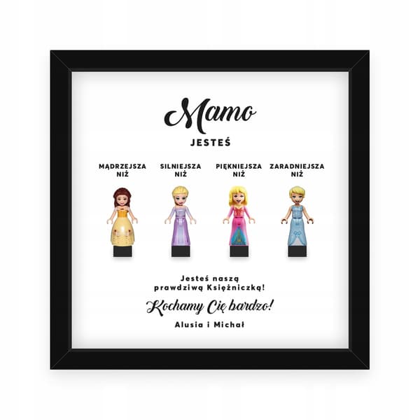 MOTHER'S DAY LEGO FIGURINE FRAME – PRINCESSES