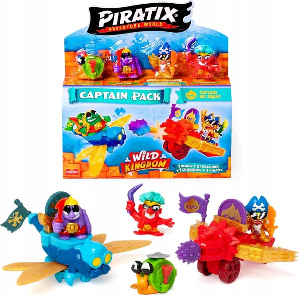 Piratix Wild Kingdom Captain Pack – figurines + accessories, 1 item (assorted)