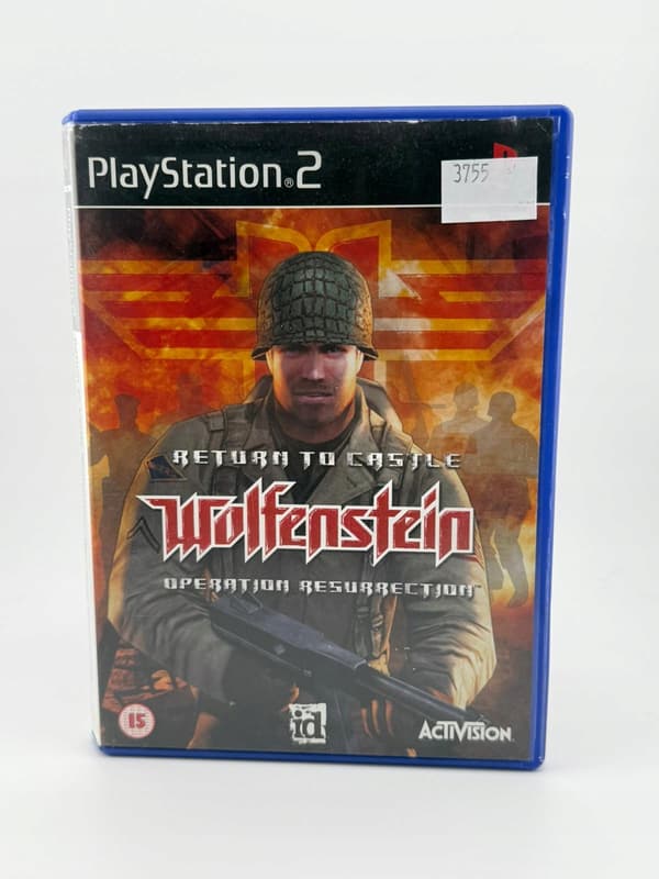 RETURN TO CASTLE WOLFESTEIN: OPERATION RESURRECTION 3XA PS2 PlayStation 2