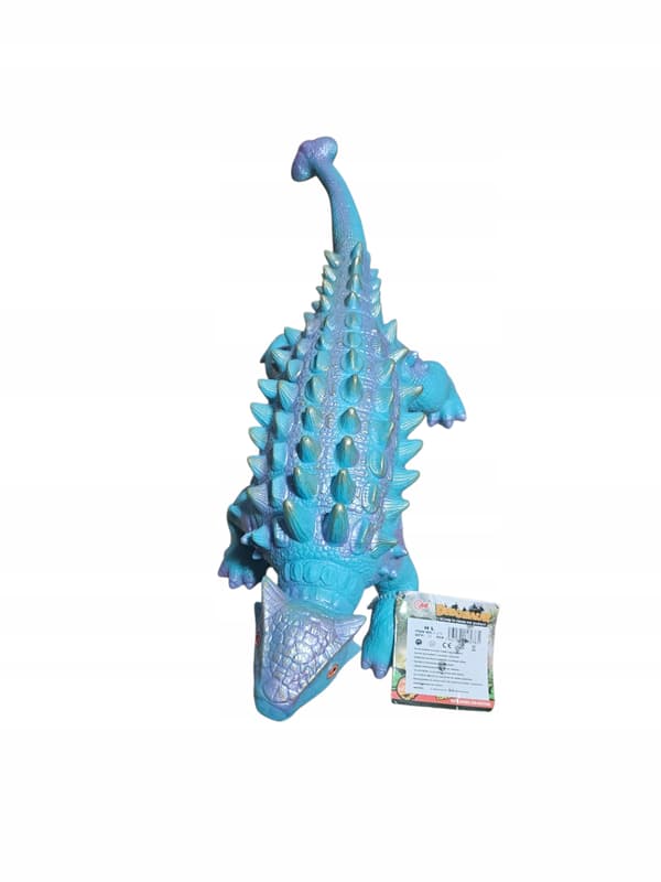 MEGA-SIZED RUBBER DINOSAUR figurine: Ankylosaurus