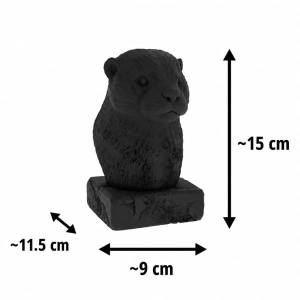 DECORATIVE FIGURINE: OTTER BUST ON A BASE – MANY COLOURS