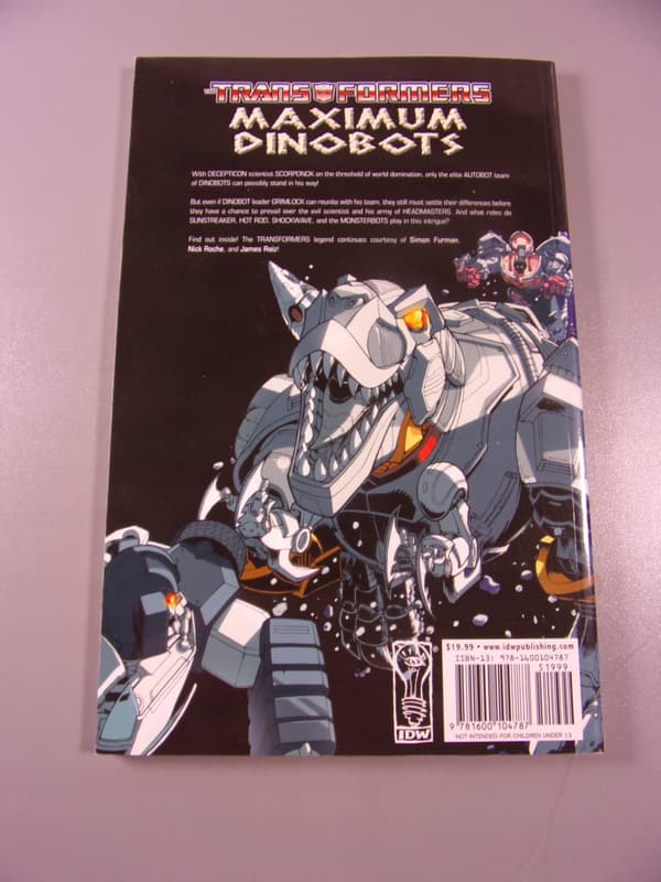 THE TRANSFORMERS MAXIMUM DINBOTS 2009, English-language edition