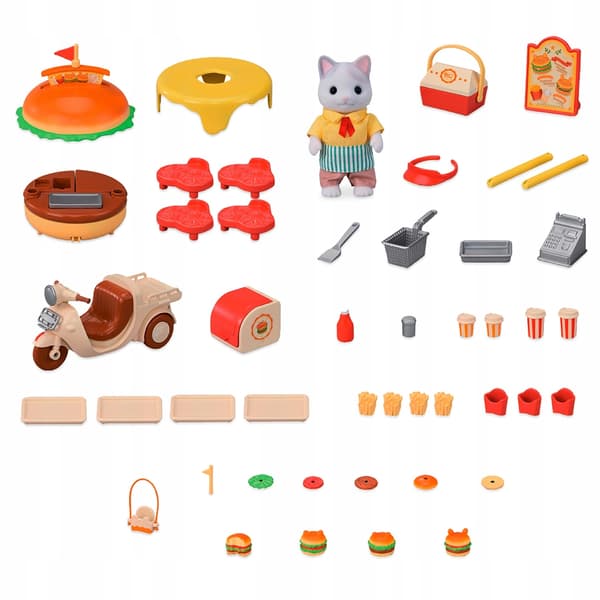 SYLVANIAN Portable Burger Stall 05757