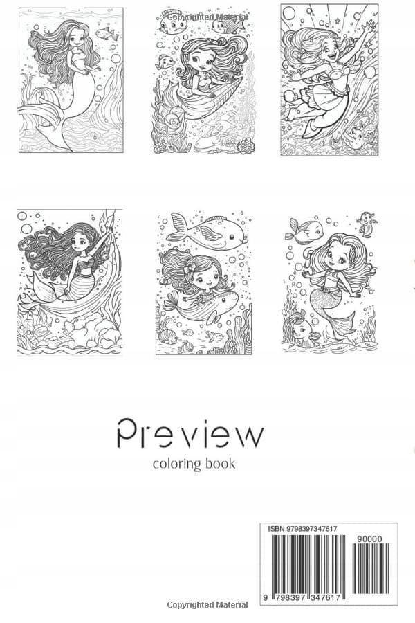 Under the Sea: Mermaid Colouring Book