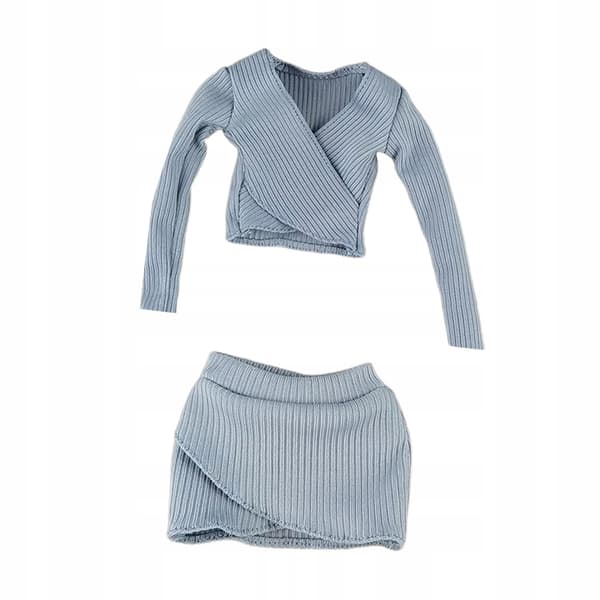 1:6 Scale Basic Crop Top Costume, Women’s Figure, blue