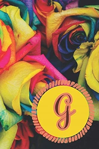 G Initial Monogram Journal Notebook for Women: Personalised, Customised Ra