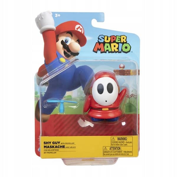 Super Mario 10 cm Shy Guy Mario Figurine – Original