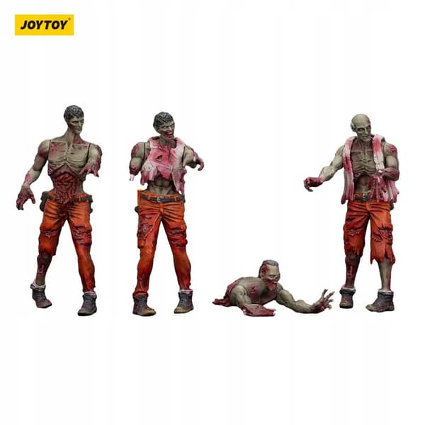 Joy Toy Zombie Dark Source Action 4-Pack Mechanic Team 8 cm Figure