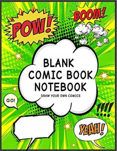 Blank Comic Book Notebook: Draw Your Own Comics – Create your own comics with