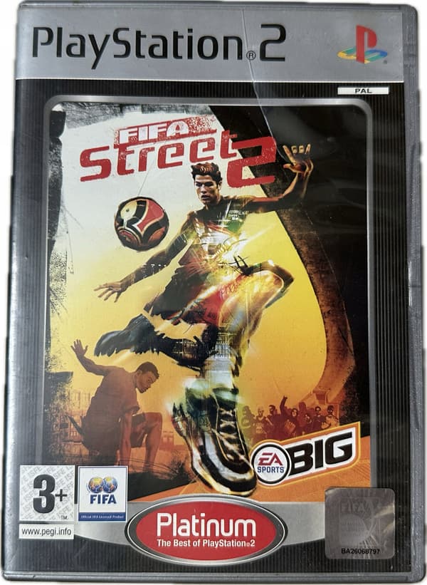 FIFA STREET 2 – disc in excellent condition, Platinum Edition, Polish release for PS2