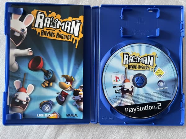 RAYMAN RAVING RABBIDS PS2 LAUNCH EDITION