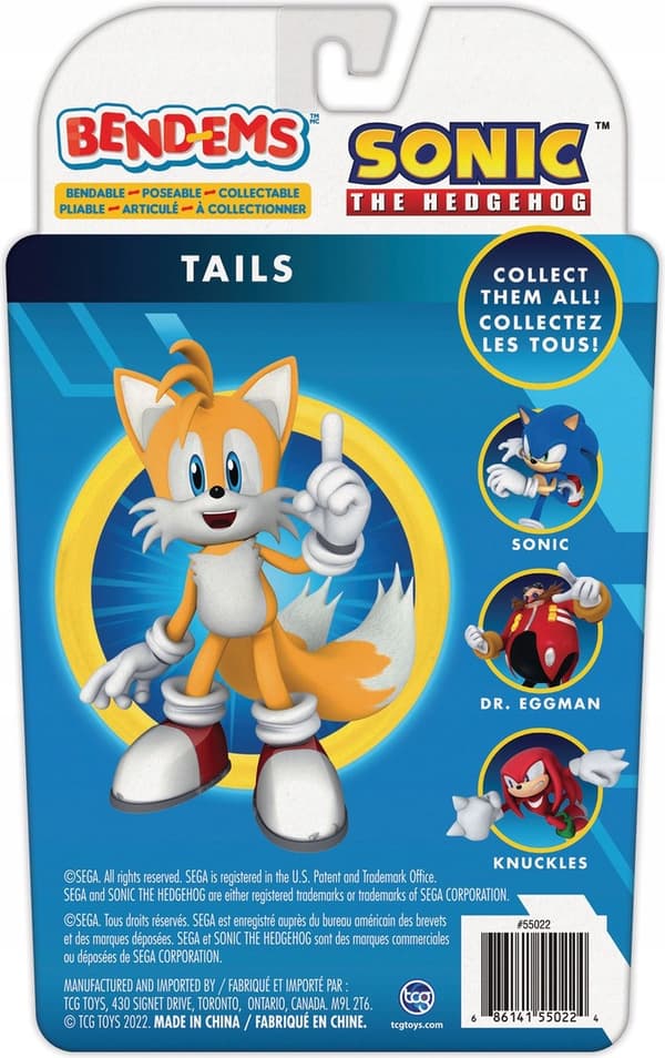 Tails Sonic the Hedgehog Bend EMS Flexible Figure