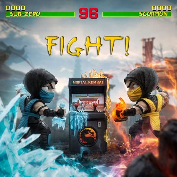 Scorpion vs Sub-Zero Arcade MiniCo Diorama 3-Pack - Mortal Kombat