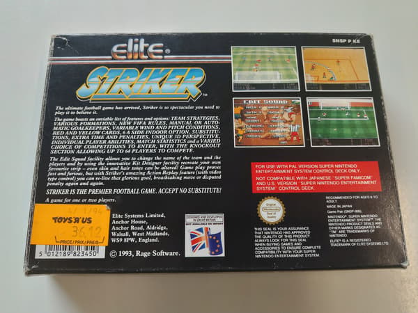 STRIKER SNES PAL NINTENDO ENG