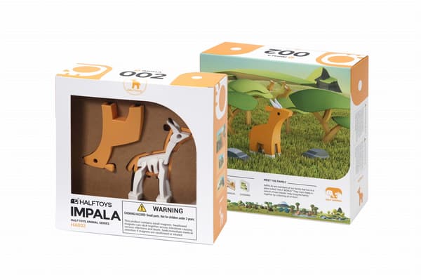 HA002 Magnetic Fold-out Antelope with Diorama.
