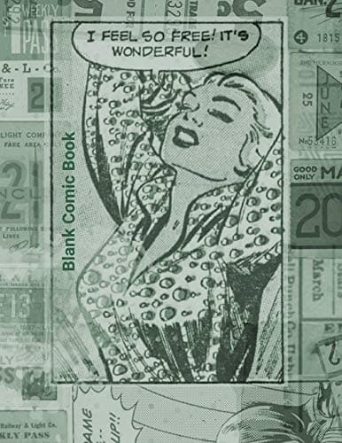 Blank Comic Book: Blank Comic Book: 8.5 x 11, 120 pages, comic panels, For dr