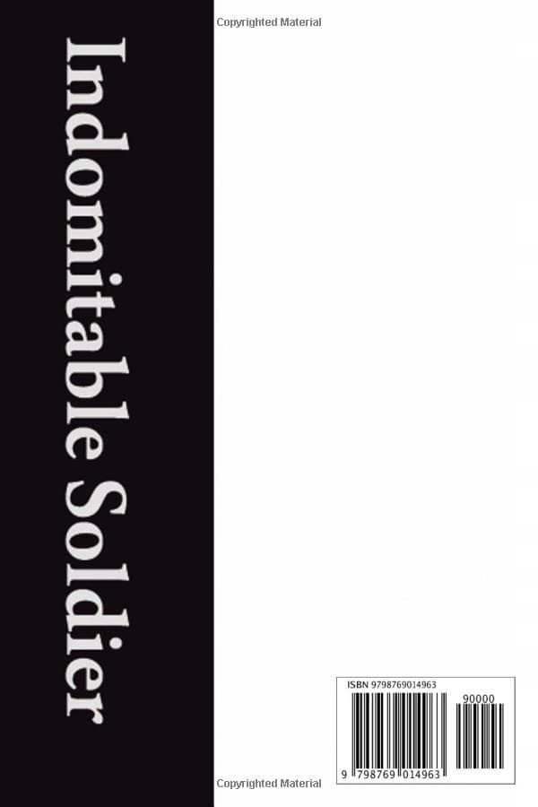 Indomitable Soldier Hero for deployed soldiers 6x9: paperback Notebook sk
