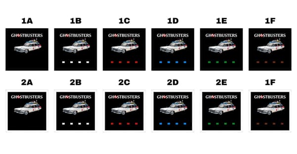 Personalised LEGO Minifigure Display Frame 21108 Ghostbusters Ecto-1
