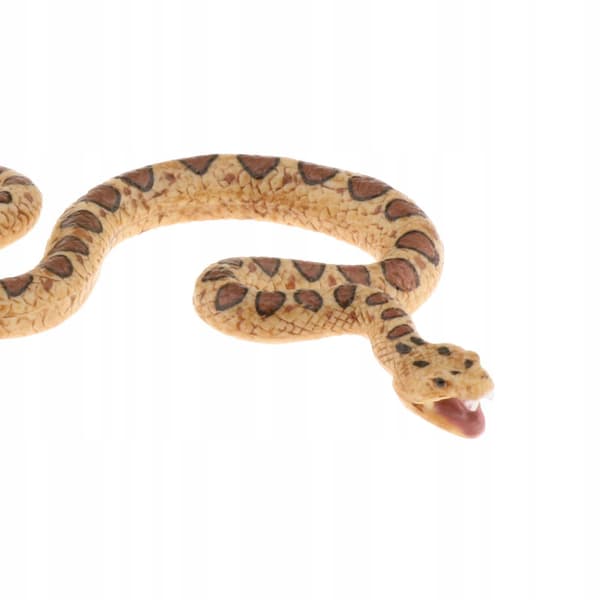 Snake figurines; animal figurines; realistic plastic forest rattlesnake