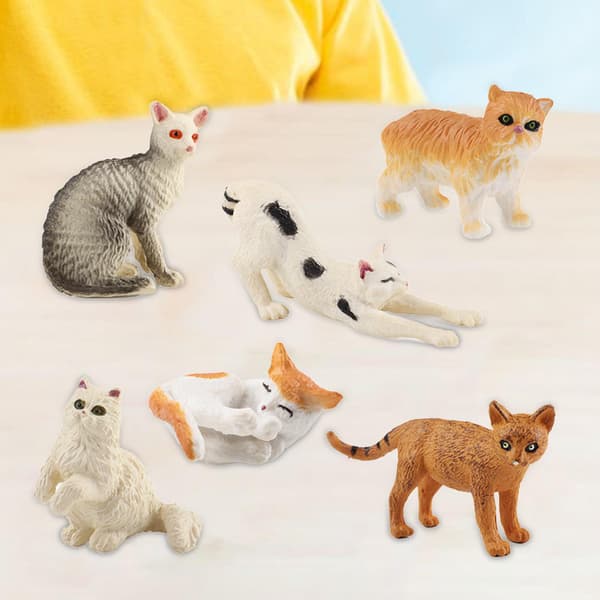 Simulation Cat toy Desktop decoration Portable collectables Lifelike Style B