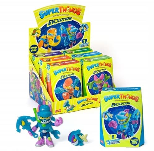 SUPER THINGS - EVOLUTION - KAZOOM KID ALL 6 GLOW-IN-THE-DARK