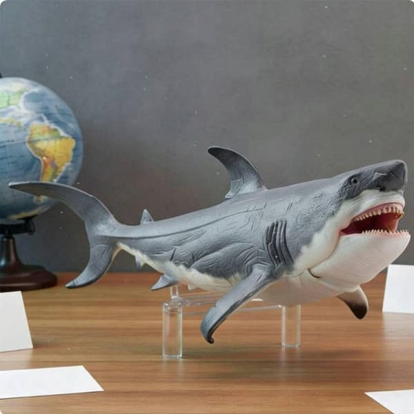 M Megalodon Shark Figurine