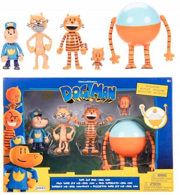 DOG MAN FIGURES SET – 5-PACK, 6.3 CM, JAKKS PACIFIC MULTIPACK