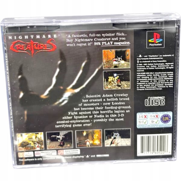 Nightmare Creatures PlayStation (PSX) PS1 #1