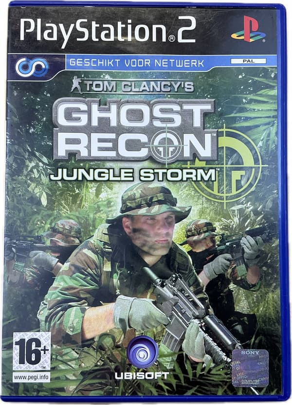 TOM CLANCY'S GHOST RECON JUNGLE STORM – disc in very good+ condition, complete PS2 set