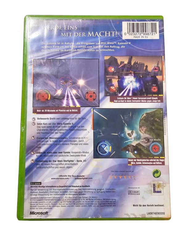 STAR WARS: JEDI STARFIGHTER GAME FOR XBOX – XBOX CLASSICS