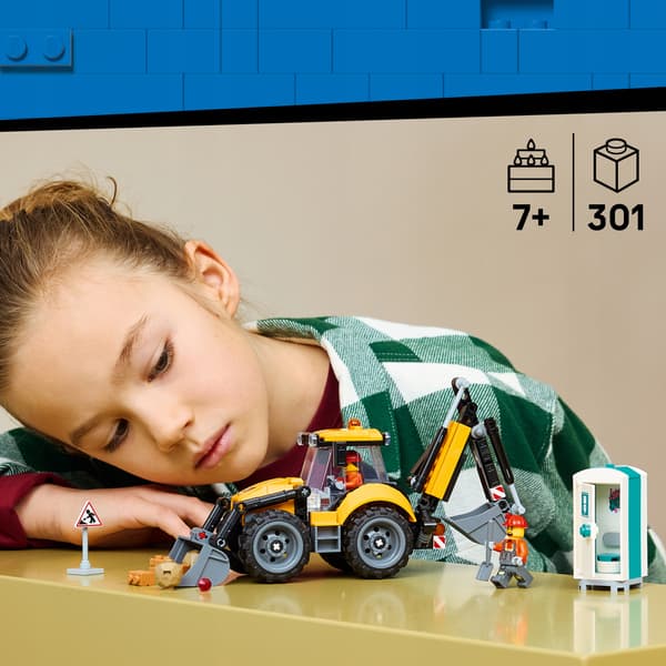 LEGO City Yellow Backhoe Loader 60480